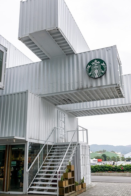 Starbucks, Ladă, Container, Alb