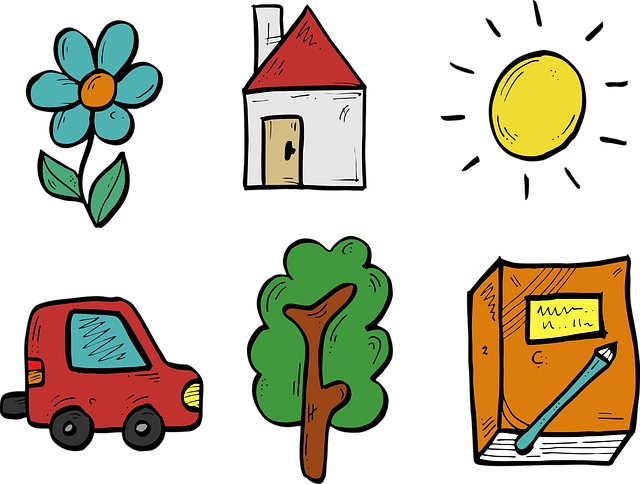 Free icon flower background drawing vector