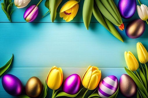 Free Eggs Flowers illustration and picture