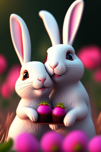 Free Bunnies Rabbits illustration and picture