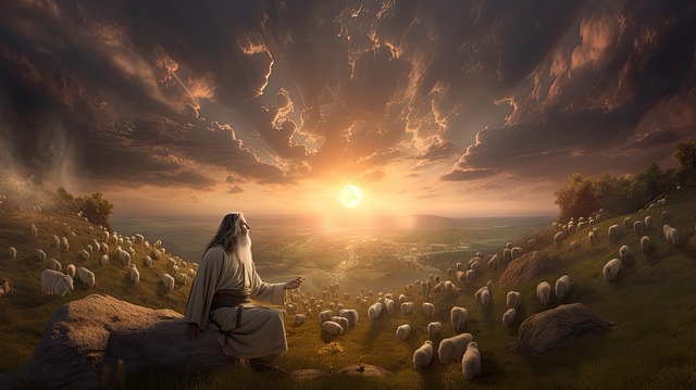 Free jesus church christian illustration