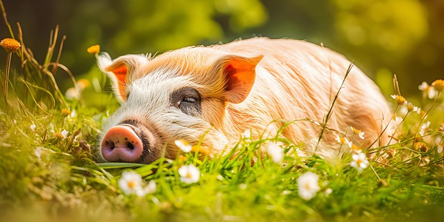 Free ai generated pig piglet illustration