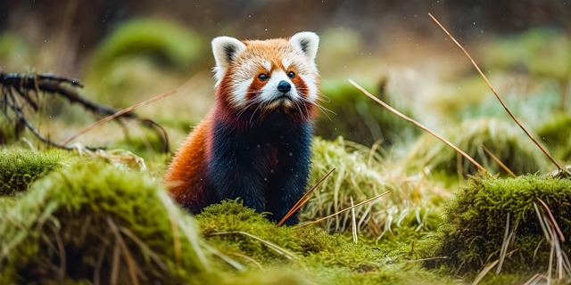 Free ai generated bear red panda illustration