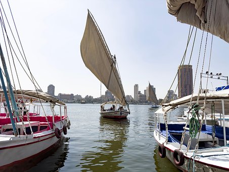 Boot, Feluke, Ägypten, Nil