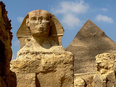 Sphynx, Ägypten, Pyramide, Wüste