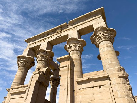 Tempel, Ägypten, Isis, Wüste