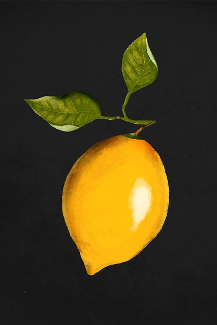 Free Lemon Gouache illustration and picture