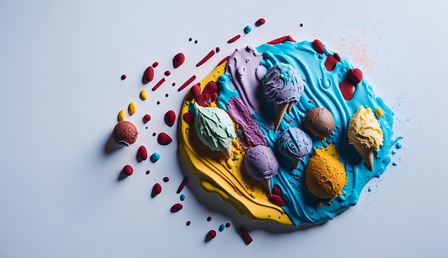 Free ai generated ice cream dessert illustration