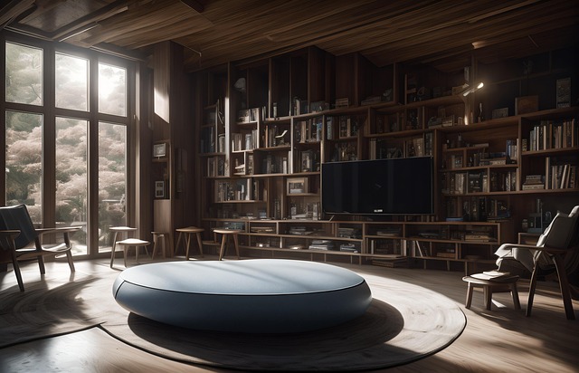 Free interior bookshelf furniture illustration