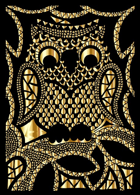 Free owl animal zentangle illustration