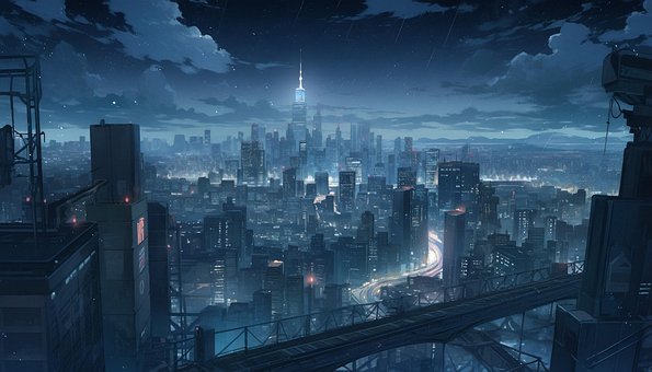 Free Ai Generated Buildings illustration and picture