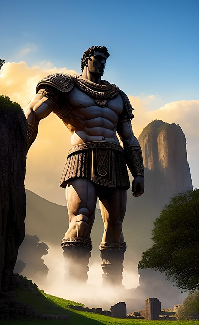Free ai generated warrior guardian illustration