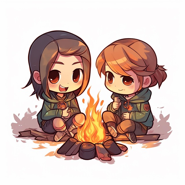 Free ai generated scouts camper illustration