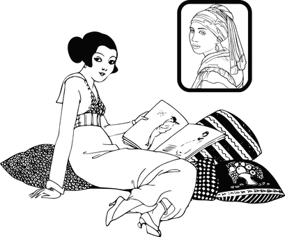 Free Woman Retro vector and picture