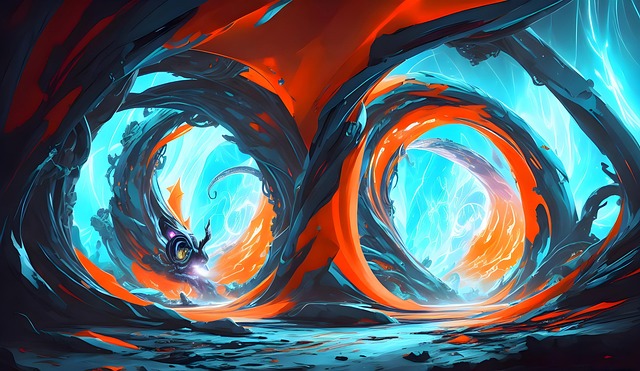 Download Cave, Wave, Futuristic. Royalty-Free Stock Illustration Image ...