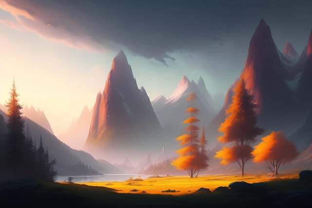 Ai Generiert, Berge, Gipfel, Wald, Natur