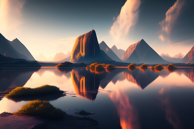 Ai Generiert, Berge, Natur, See
