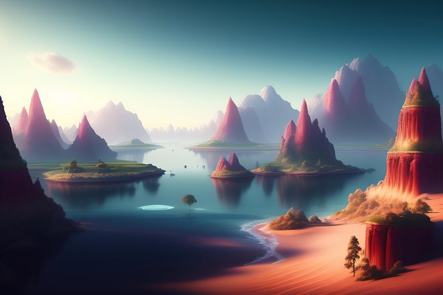 Free ai generated nature sea illustration