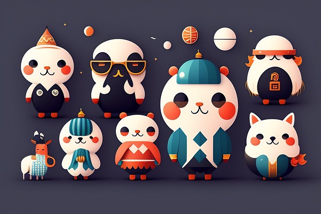 Free ai generated dolls characters illustration