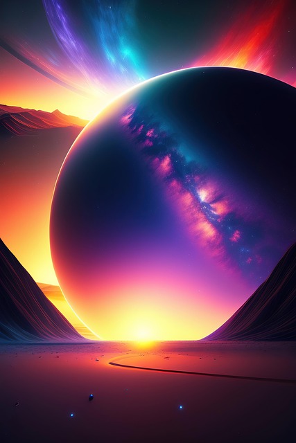 Free ai generated planet galaxy illustration