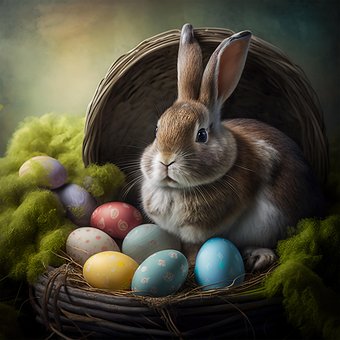 Påske, Kanin, Easter Bunny, Hare, Æg