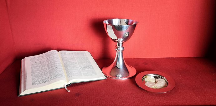 Abendmahl, Jesus, Kelch, Wein, Oblade