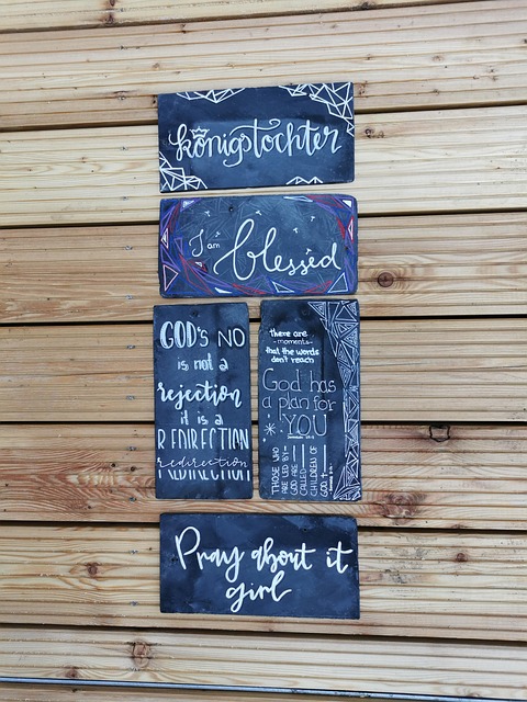 Pray, Beten, Segen, Tafel