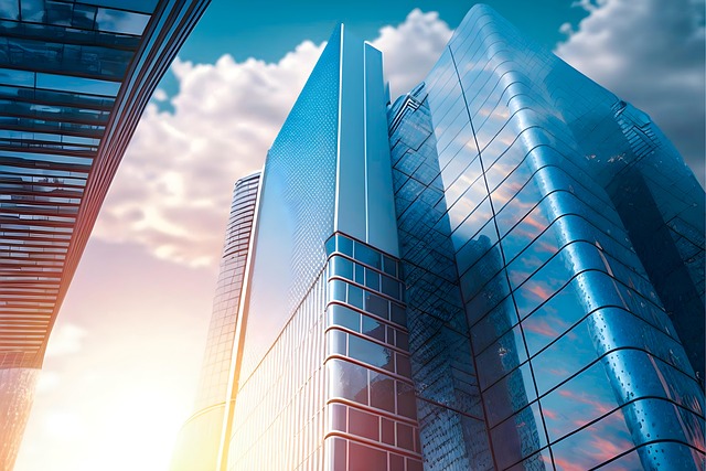 Free Skyscraper Sun illustration and picture
