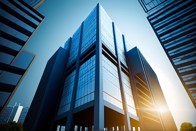 Free Skyscraper Sun illustration and picture