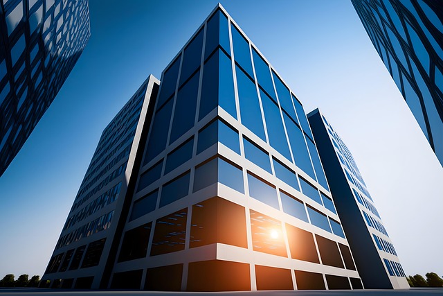 Free Skyscraper Sun illustration and picture