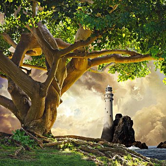 Himmel, Landschaft, Baum, Natur, Wolken