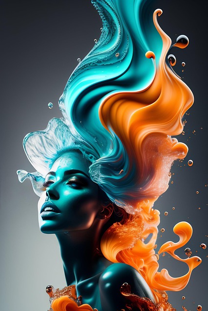 Download free HD stock image of Ai Generated Woman Free ai generated woman fluid illustration