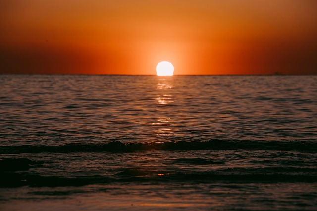 Free Sunset Sea photo and picture
