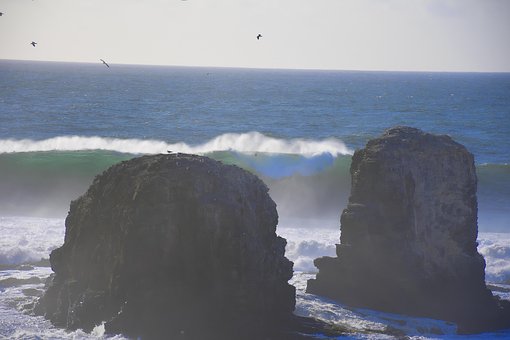 Bølger, Hav, Ocean, Ulve Tip, Landskab