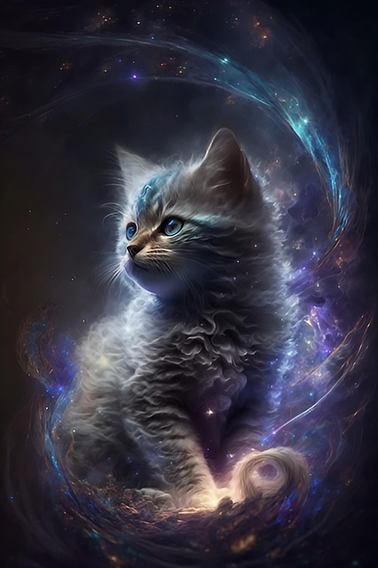 Free galaxies spirals space illustration