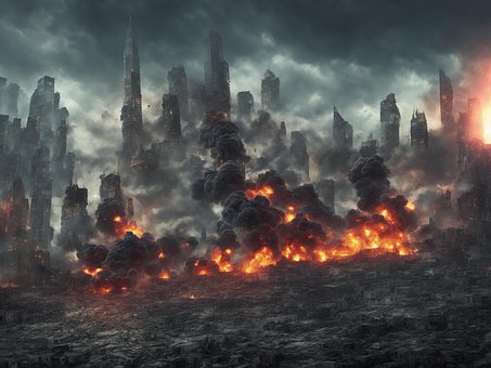 Katastrophe, Untergang, Krieg, Explosion