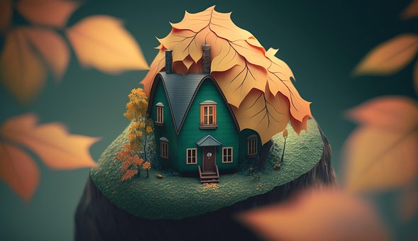 Free Miniature Fallen Leaves illustration and picture