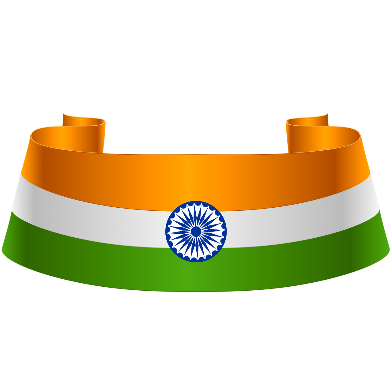 Download Indian Flag Ribbon Ribbon Flag Ribbon Royalty Free Stock 