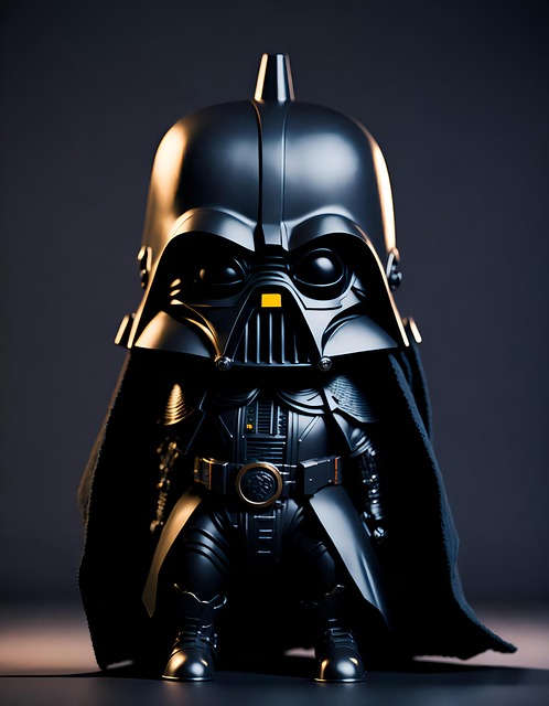 Free ai generated darth vader caricature illustration