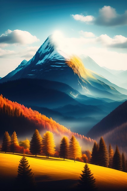 Free ai generated nature wallpaper illustration