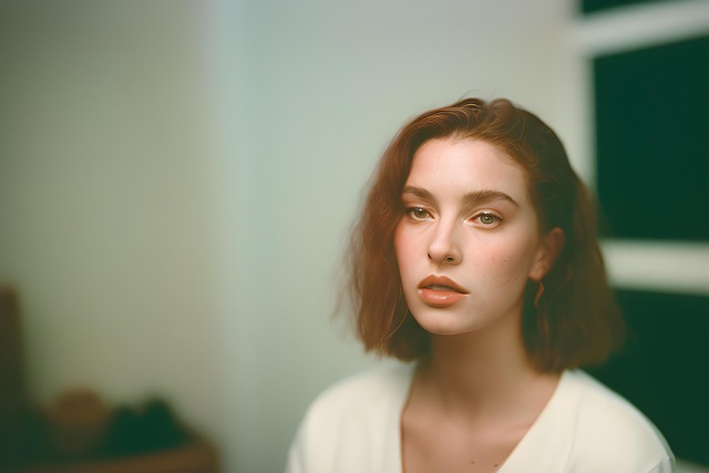Free ai generated woman redhead illustration