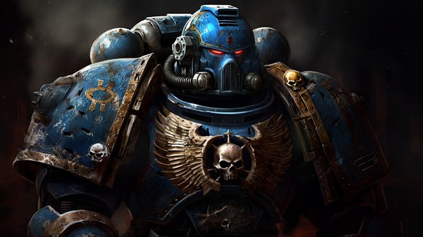 Free Space Marine Blue Armor photo and picture