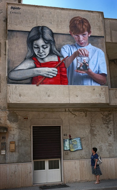 Wandbilder, Graffiti, Kunst, Sprühen