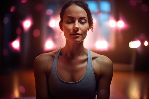 Ai Gerado, Mulher, Ioga, Meditação