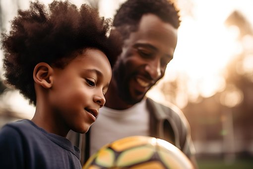 Futebol, Africano, Rosto, Esportes, Amor