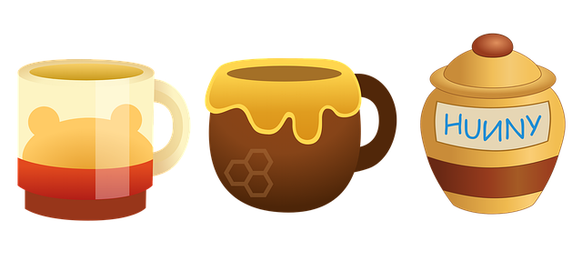 Free honey bee yellow illustration