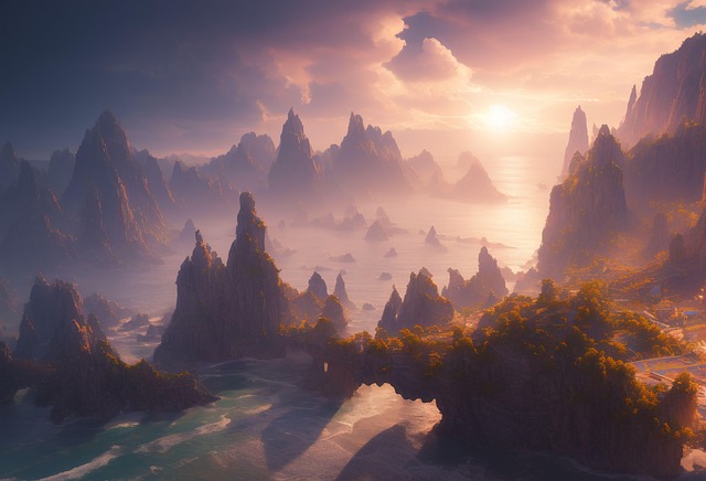 Free ai generated ocean sea illustration