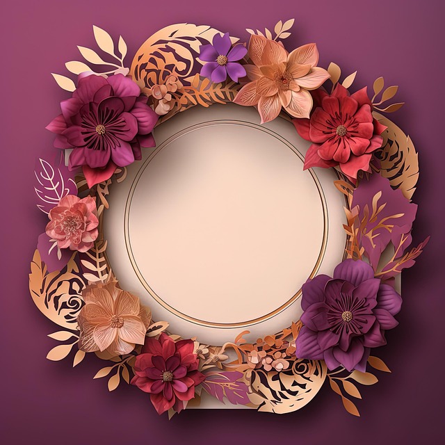 Free wreath flower wreath flower decoration illustration