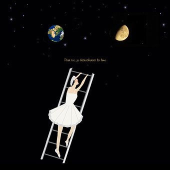Free Ballerina Moon illustration and picture