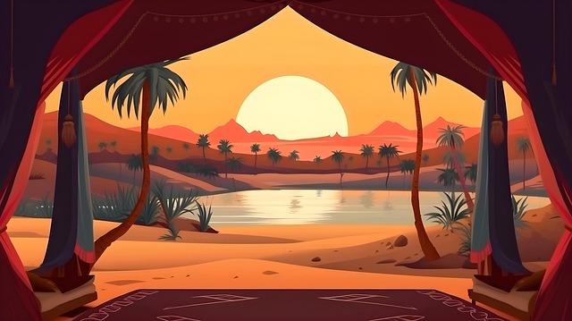 Free Sunset Nature illustration and picture